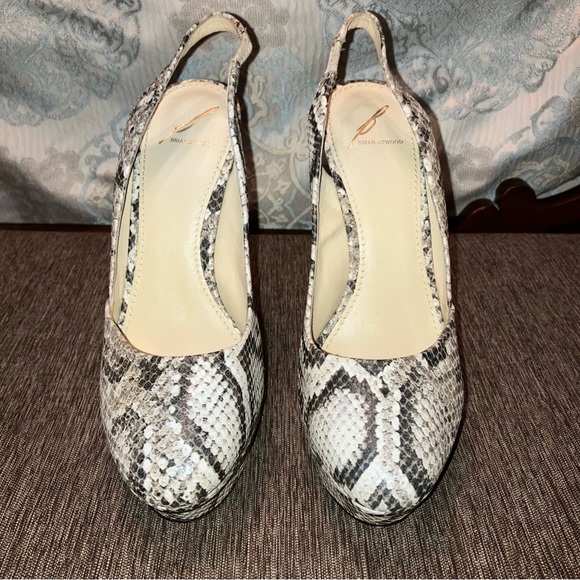 BRIAN ATWOOD Platform Heels PYTHON / SNAKESKIN - Sz 9 (EU 40) EXCELLENT! - Picture 4 of 16